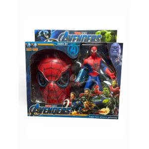 Σετ Φιγούρα Δράσης Super Hero με Μάσκα & Φώτα/Ήχους - Spider-Man 24cm 5475G