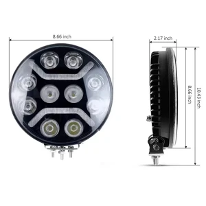 Προβολέας LED στρόγγυλος αυτοκινήτου 8,6" 12 LED 12-24V JN-2853-94