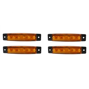 Φώτα Όγκου Φορτηγού 6LED 12-24V 4τμχ με σετ βιδών JN-2853-90 Πορτοκαλί