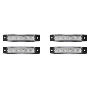 Φώτα Όγκου Φορτηγού 6LED 12-24V 4τμχ με σετ βιδών JN-2853-92 Λευκό