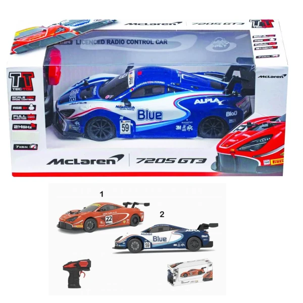 THΛEΚΑΤΕΥΘΥΝΟMENO AYTOΚΙΝΗΤO ΚΛΙΜΑΚΑΣ:1:24 MCLAREN 720S GT3. 2 ΧΡΩΜΑΤΑ 6824Μ-1-ΝΝ