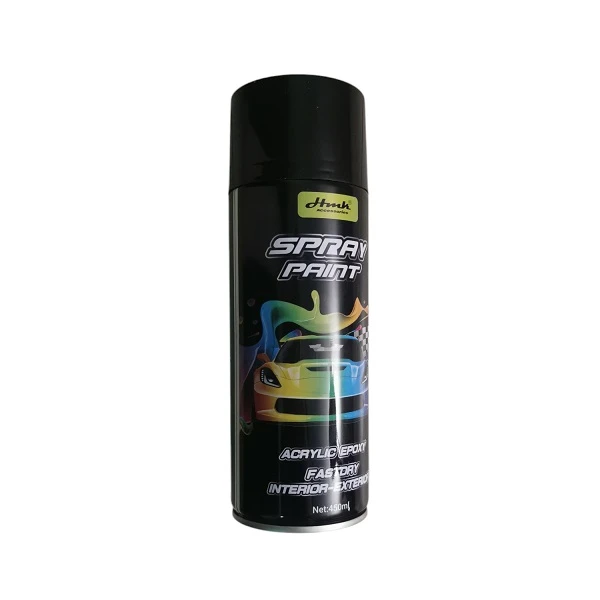 Aκρυλική εποξειδική βαφή 450ml σε σπρέι H013DBlack Μαύρο Ματ