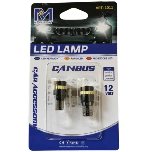 Λαμπτήρες LED T10 1.5W Canbus 18 SMD 3014 1 SMD 3030 Σετ 2 Τεμαχίων XM0061