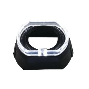 Τετράγωνα λευκά LED φώτα ημέρας στεφάνη angel eye αυτοκινήτου 2.5" W17338-2