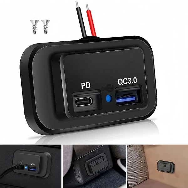 Φορτιστής αυτοκινήτου QC 3.0 - PD w17578