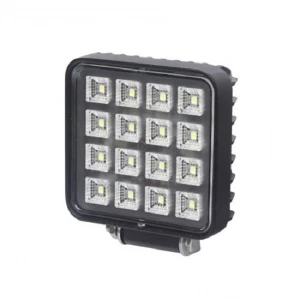 Προβολέας εργασίας τετράγωνος 9εκ. 16 LED με διακόπτη 2400LM W17835
