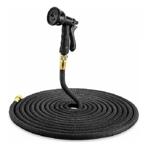 Επεκτεινόμενο Λάστιχο Κήπου Βεράντας 50m Magic Garden Hose 13807A-1 Μαύρο