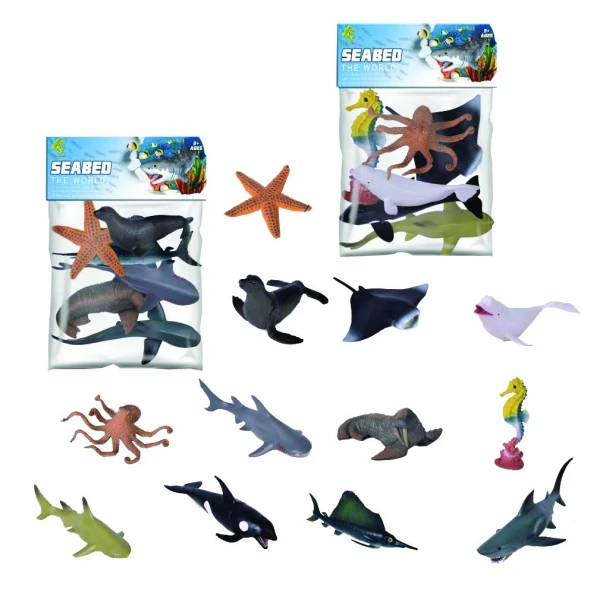 ΣΕΤ 6 ΤΕΜ ΘΑΛΑΣΣΙΑ ΖΩΑ ΣΕ ΣΑΚΟΥΛΑΚΙ 714-3
