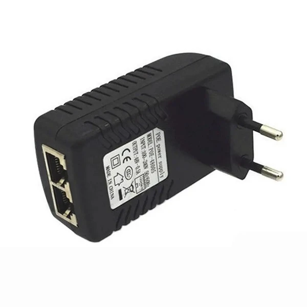 Τροφοδοτικό Wall Eu 48V 0,5A Προσαρμογέας Ethernet Ip Poe Injector A-044
