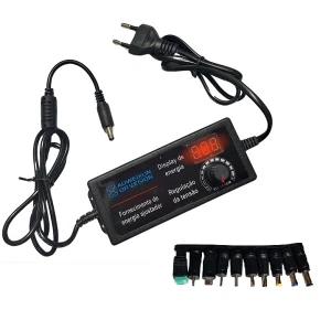 Ρυθμιζόμενο ψηφιακό τροφοδοτικό 3v - 12v 5A με οθόνη και 10 βύσματα A-047
