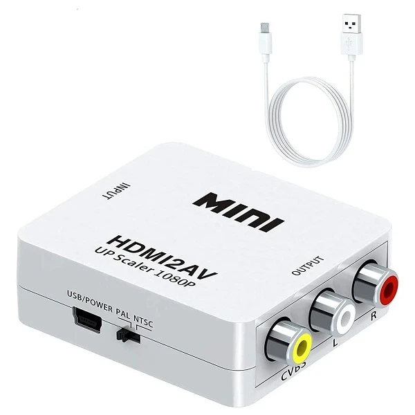 Μετατροπέας HDMI σε CVBS/RCA/AV Upscaler 1080P A-005