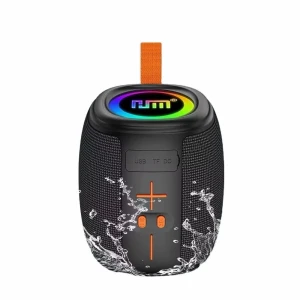 Ηχείο Bluetooth Αδιάβροχο IPX5 με LED Φωτισμό και Δερμάτινη Λαβή AC74