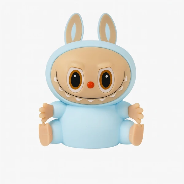 Παιδικό Φωτιστικό Νυκτός Labubu LED 
Πολύχρωμο με Αισθητήρα Αφής & Χρονοδιακόπτη – Μπλε