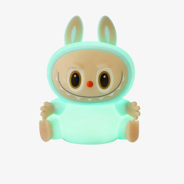 Παιδικό Φωτιστικό Νυκτός Labubu LED 
Πολύχρωμο με Αισθητήρα Αφής & Χρονοδιακόπτη – Μπλε