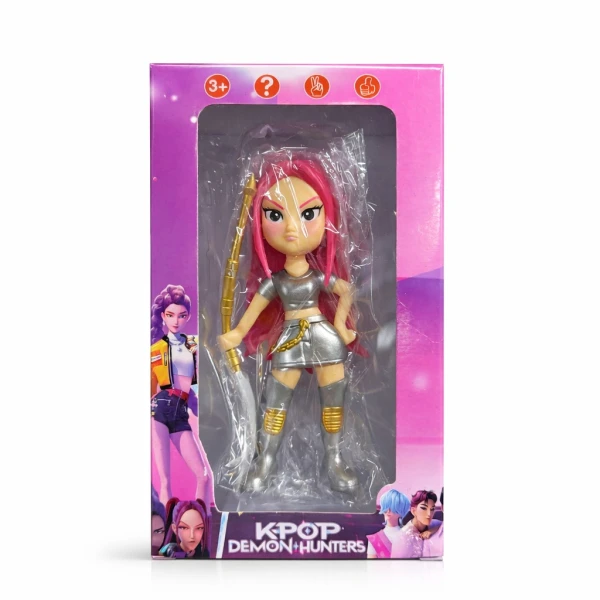 Κούκλα Φιγούρα KPOP Demon Hunters Mira 15cm Ασημί KPOPDEM