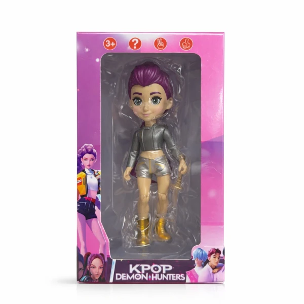 Κούκλα Φιγούρα KPOP Demon Hunters Rumi 15cm Ασημί KPOPRUM