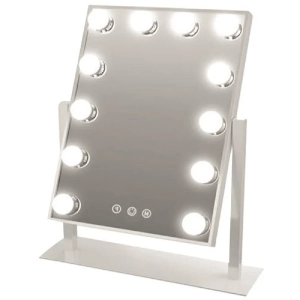 Καθρέπτης μακιγιάζ αφής 12 LED 30x40cm HYH-170 Λευκό