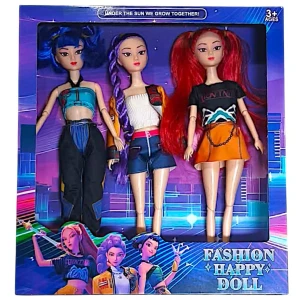 Σετ 3 Κούκλες Φιγούρα K-pop Demon Hunters Rumi Zoey Mira 33cm 51385-1