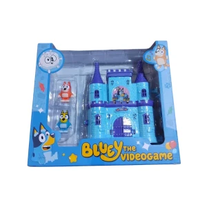 Σετ Παιχνίδι Bluey με Κάστρο και Φιγούρες F-01 Μπλε