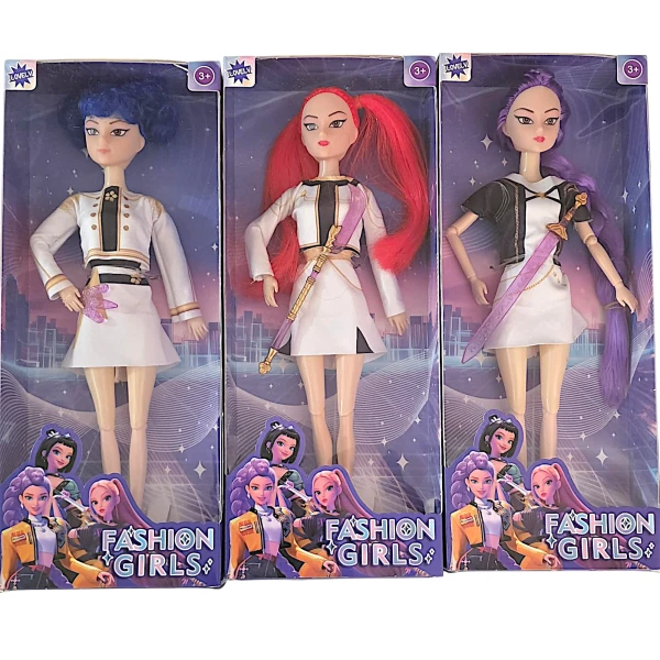 Σετ Προσφορά 3 Κούκλες Φιγούρα K-pop Demon Hunters Mira Zoey Rumi 40cm 51383-4