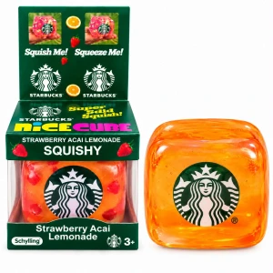 Squishy NEE DOH Nice Cube STARBUCKS Strawberry Lemonade 24079HY-31
