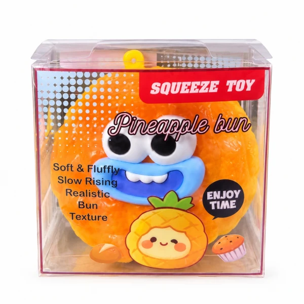 Squishy Pineapple Bun Ανανάς Slow Rising Μαλακό Παιχνίδι Αντιστρές 80046-1