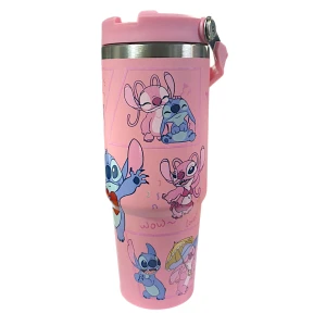 Stitch Θερμός παγούρι Ζεστό Κρύο 30oz 890ml 70094-4 Ροζ