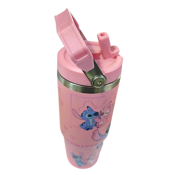 Stitch Θερμός παγούρι Ζεστό Κρύο 30oz 890ml 70094-4 Ροζ