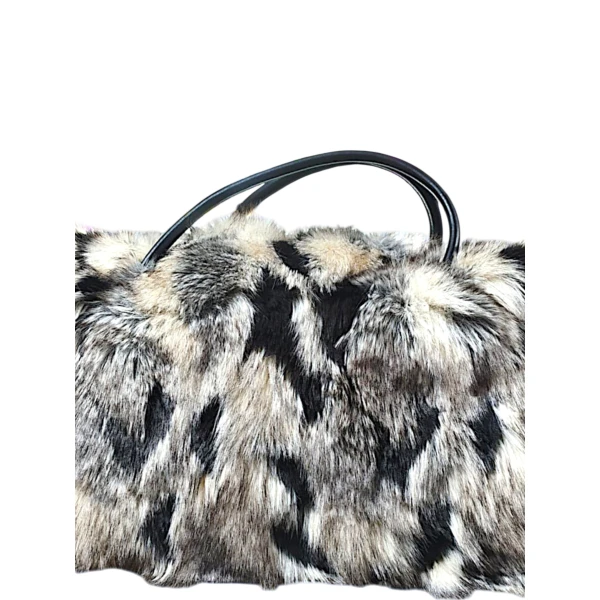 Τσάντα ώμου Γούνα Mohicans DMT333-1 Μαύρο