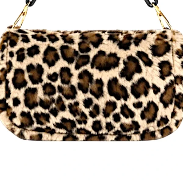 Τσάντα Ώμου Γούνινη Leopard 55337 Λεοπάρ