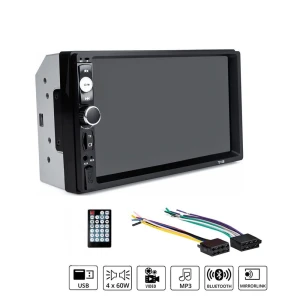 Ηχοσύστημα Αυτοκινήτου 2 DIN Bluetooth, USB, AUX, FM με Οθόνη Αφής 7" 12V 4x60W 7010B