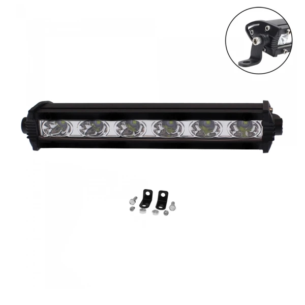 LED Αδιάβροχο Προβολάκι - Μπάρα Αλουμινίου 12V-24V 17cm 18W 6 SMD IP68 1440LM 6000K OYQP-0043