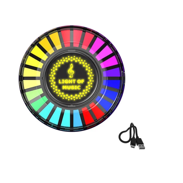 LED RGB Εσωτερικού Φωτισμού Αυτοκινήτου με Αναπαραγωγή στο Ρυθμό της Μουσικής και Αρωματικό HW-0078