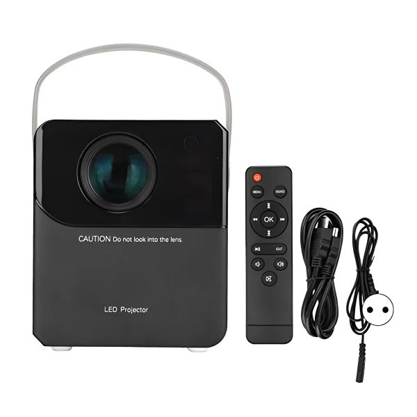 Mini Projector LED Full HD με Χειριστήριο και Ενσωματωμένο Ηχείο HDMI - AV - USB - Micro SD M800 Λευκό