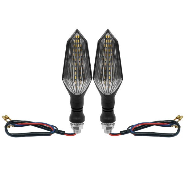 Φλάς μηχανής LED 12 SMD Πορτοκαλί 12V IP65 0050 2 τμχ