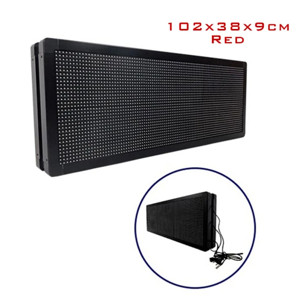 LED Κυλιόμενη Πινακίδα Wifi με Κόκκινο Φωτισμό Μονής Όψης 220V 102x38x9cm 17959018