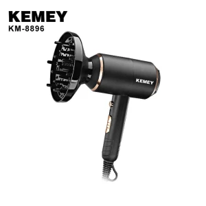 Πιστολάκι Μαλλιών με Φυσούνα 4000W Kemei  Ionic KM-8896 Μαύρο