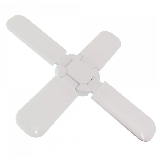 LED Λάμπα Πτυσσόμενη 60W με 4 Πτερύγια E27 Ψυχρό Λευκό 220V 4000LM RZ-0050