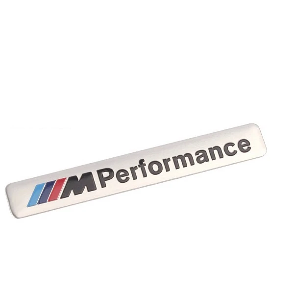 Αυτοκόλλητο ανάγλυφο M performance XW-25 Ασημί