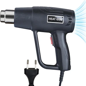 Πιστόλι Θερμού Αέρα 650℃ 2000w HL18668-197 Μαύρο