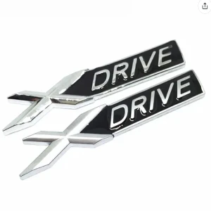 Αυτοκόλλητο μπάρα σήμα xDRIVE αυτοκινήτου 2τμχ 9cm XW-52