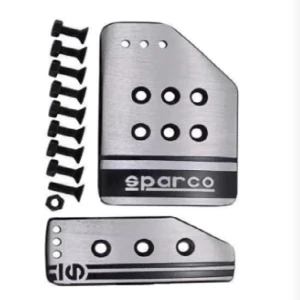 Πεταλίερα αυτοκινήτου 2 τμχ. SPARCO HW-0305S ασημί χρώμα