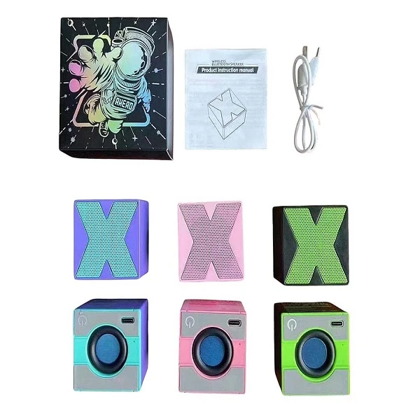 Mini επαναφορτιζόμενο φορητό ασύρματο ηχείο Bluetooth ZY-2425  Ροζ, Πράσινο, Μπλε