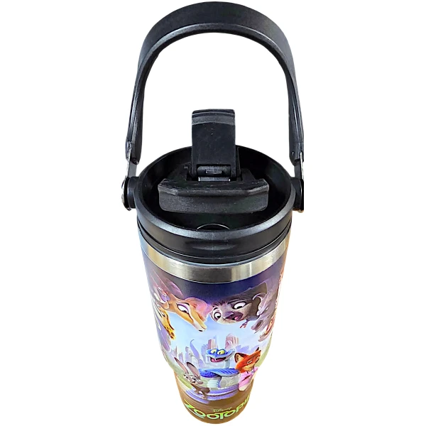 Zootopia Nike&Judy - Judy Hopps και Nick Wilde  Θερμός Παγούρι Ζεστό Κρύο 900ml 70806-1 Μαύρο