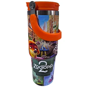 Zootopia Nike&Judy - Judy Hopps και Nick Wilde  Θερμός Παγούρι Ζεστό Κρύο 900ml 70806-2 Πορτοκαλί