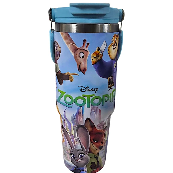 Zootopia Nike&Judy - Judy Hopps και Nick Wilde  Θερμός Παγούρι Ζεστό Κρύο 900ml 70806-3 Μπλε