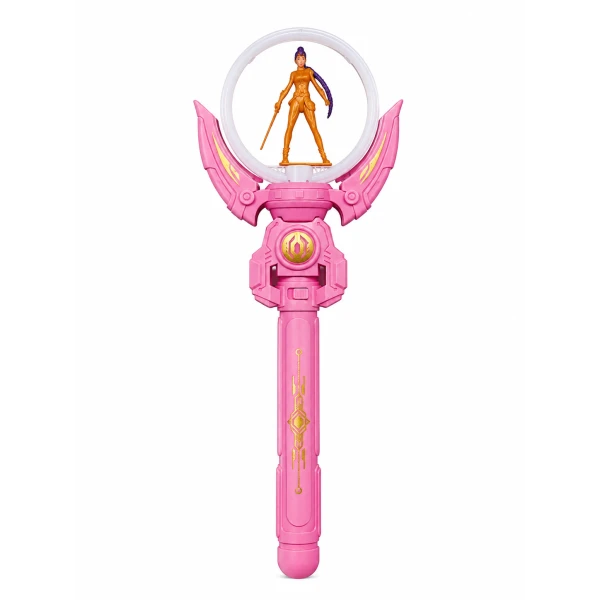 Ραβδί KPOP Demon Hunters Rumi Ροζ 37cm με Μουσική LED Φωτισμό και Περιστροφή 51540-2