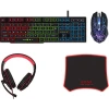 AOAS AS-1088 4in1 Σετ Gaming Πληκτρολόγιο με RGB φωτισμό & Ποντίκι (Αγγλικό US)