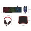 AOAS AS-1088 4in1 Σετ Gaming Πληκτρολόγιο με RGB φωτισμό & Ποντίκι (Αγγλικό US)