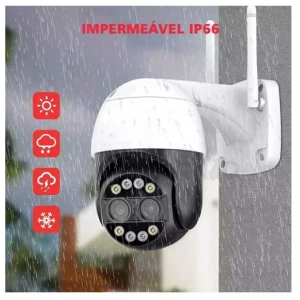 IP Κάμερα Παρακολούθησης Wi-Fi 4MP Full HD+ Αδιάβροχη με Φακό 2.8-12mm JT-8186XM Λευκό